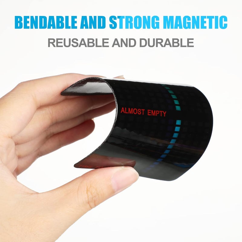 Oudain 4 Pieces Magnetic Gas Level Indicator Reusable Propane Fuel Level Indicators Propane Tank Gauge for Home Kitchen Tool Outdoor Barbecues, Camping - Image 4